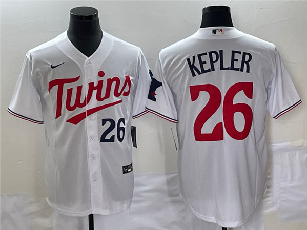 Minnesota Twins #26 Max Kepler White Cool Base With Patch Stitched Jersey - Zenithce