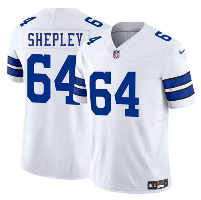 Dallas Cowboys #64 Dakoda Shepleyss White 2025 F.U.S.E. Vapor Untouchable Limited Stitched Jersey - Zenithce