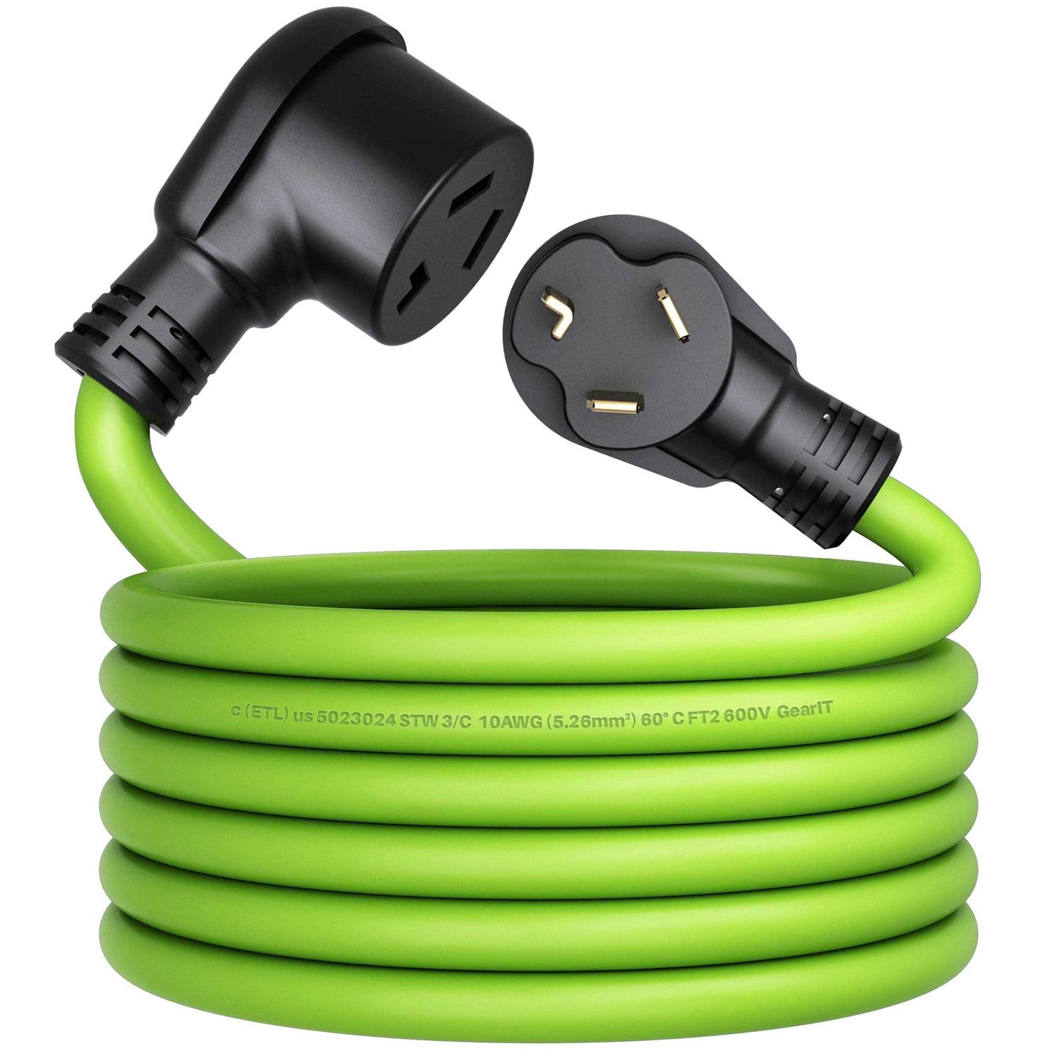 Gearit 30 Amp 3 Prong Dryer Extension Cord Nema 10-30P To 10-30R Stw - Zenithce