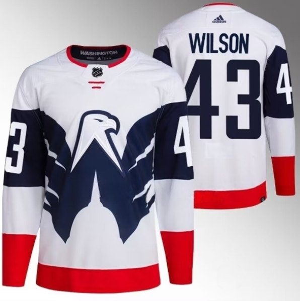 Washington Capitals #43 Tom Wilson White Navy Stadium Series Stitched Jersey - Zenithce