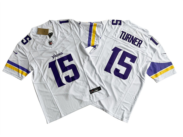 Minnesota Vikings #15 Dallas Turner White 2024 Draft F.U.S.E. Vapor Untouchable Limited Stitched Jersey - Zenithce