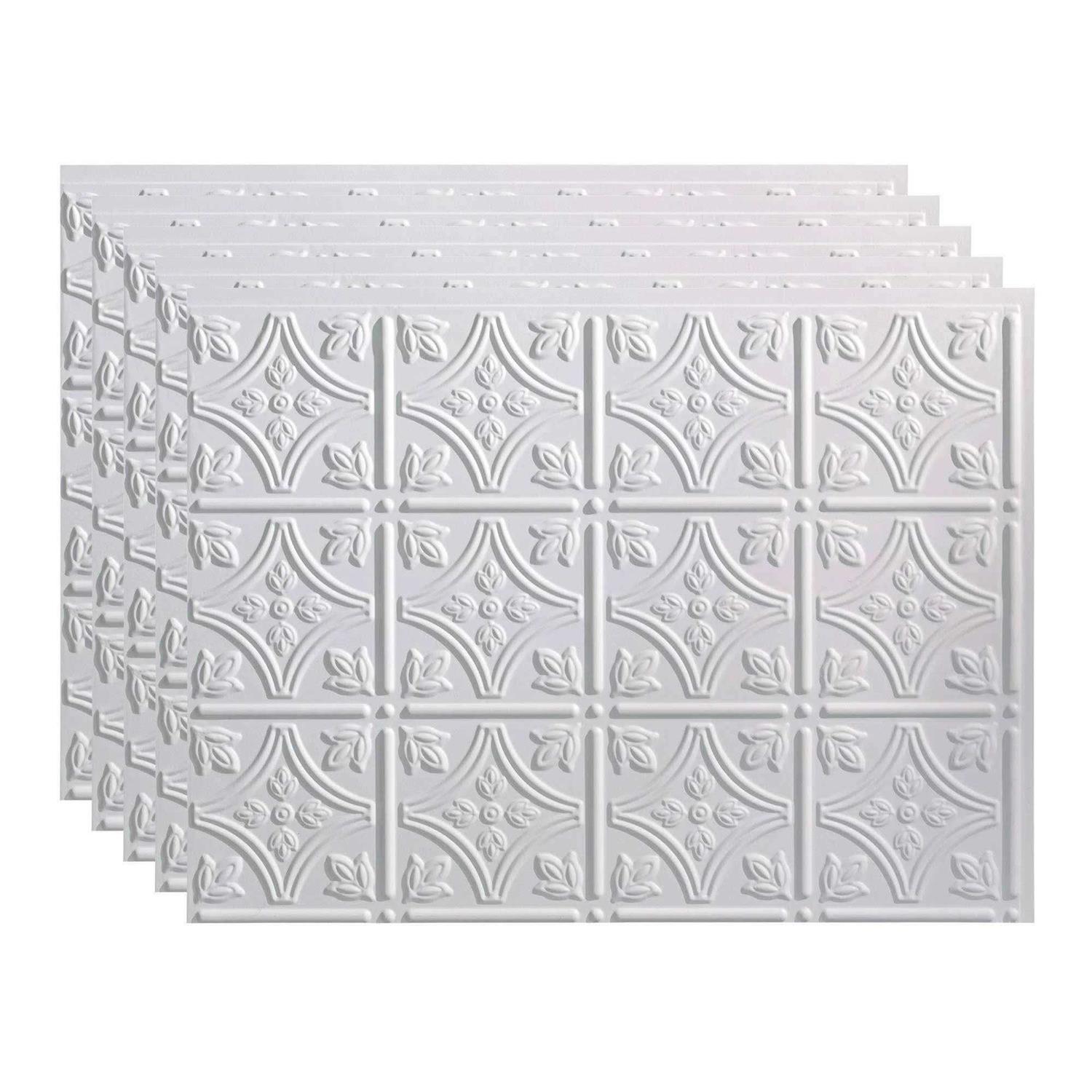 Fasade Traditional Style/Pattern 1 Decorative Vinyl 18in x 24in Backsplash Panel - Zenithce