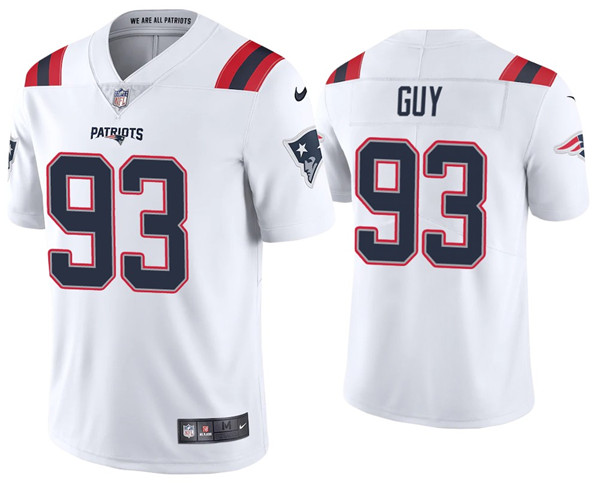 New England Patriots #93 Lawrence Guy 2020 White Vapor Untouchable Limited Stitched Jersey - Zenithce