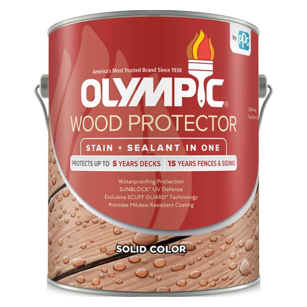 Olympic Wood Protector Exterior Semi-Transparent Wood Stain - Zenithce