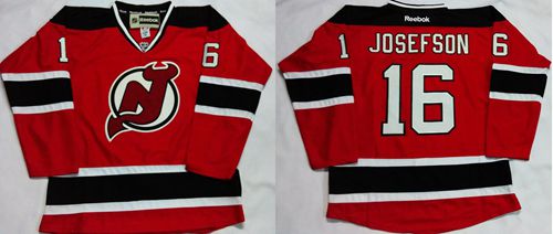 Devils #16 Jacob Josefson Red Home Stitched Jersey - Zenithce