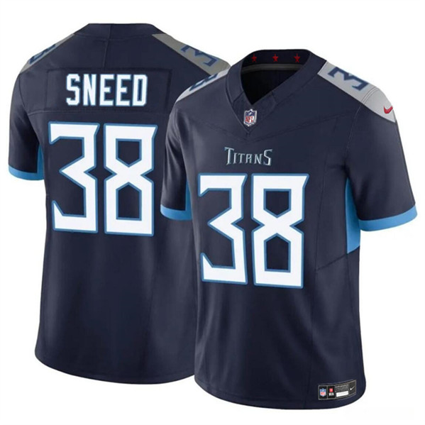Tennessee Titans #38 L'Jarius Sneed Navy 2024 F.U.S.E. Vapor Limited Stitched Jersey - Zenithce