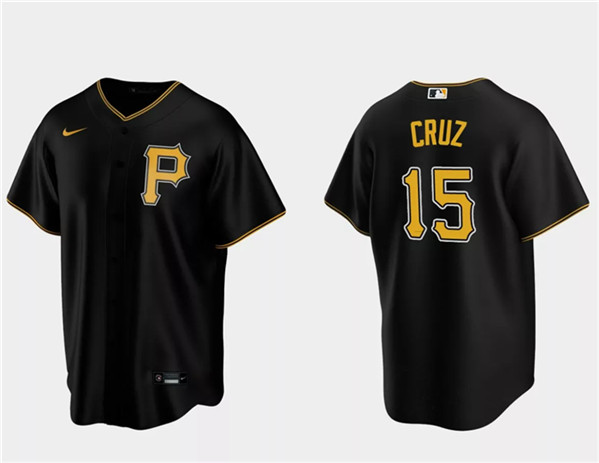 Pittsburgh Pirates #15 Oneil Cruz Black Cool Base Stitched Jersey - Zenithce