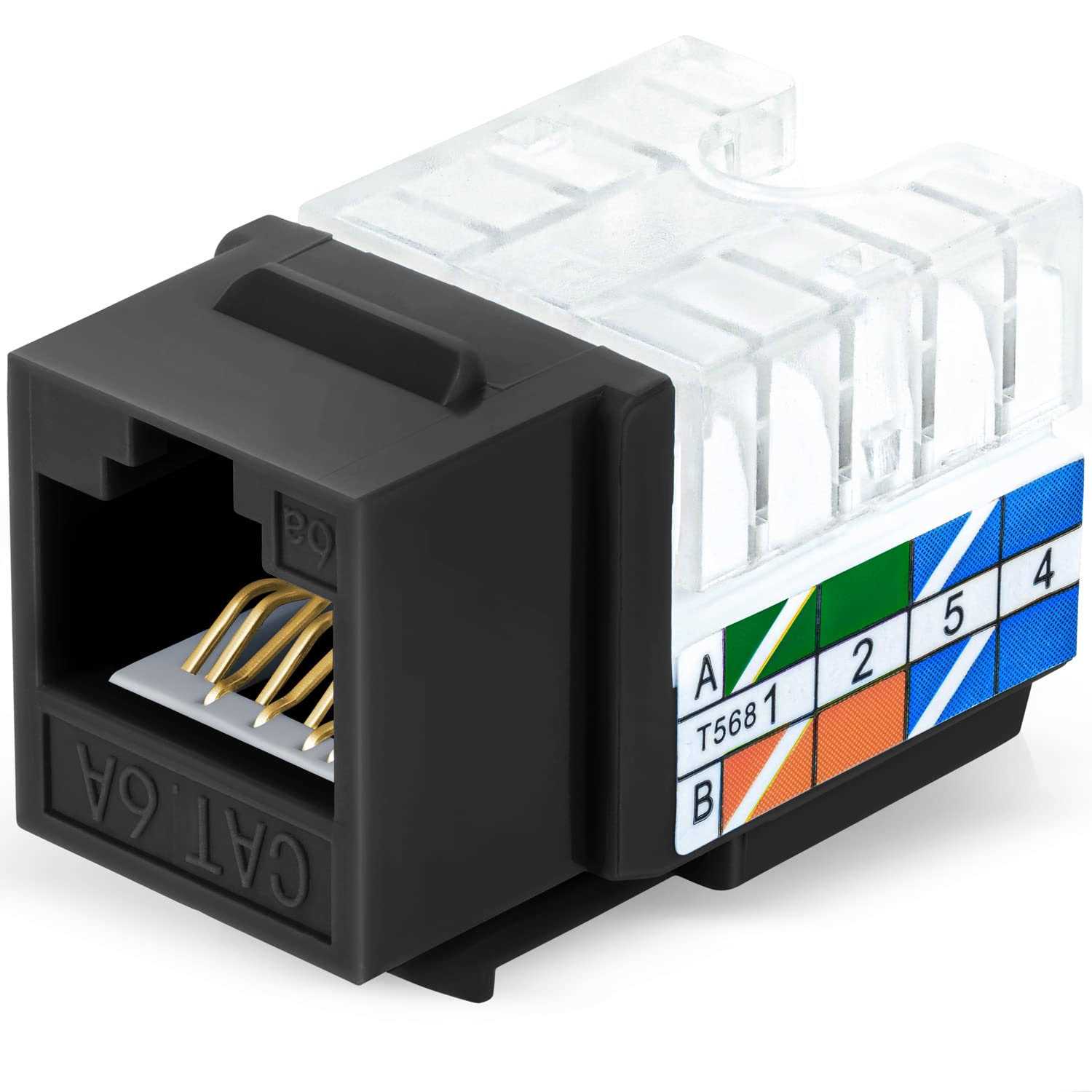 Everest Media Solutions RJ45 CAT6/5e Keystone Jack - Zenithce