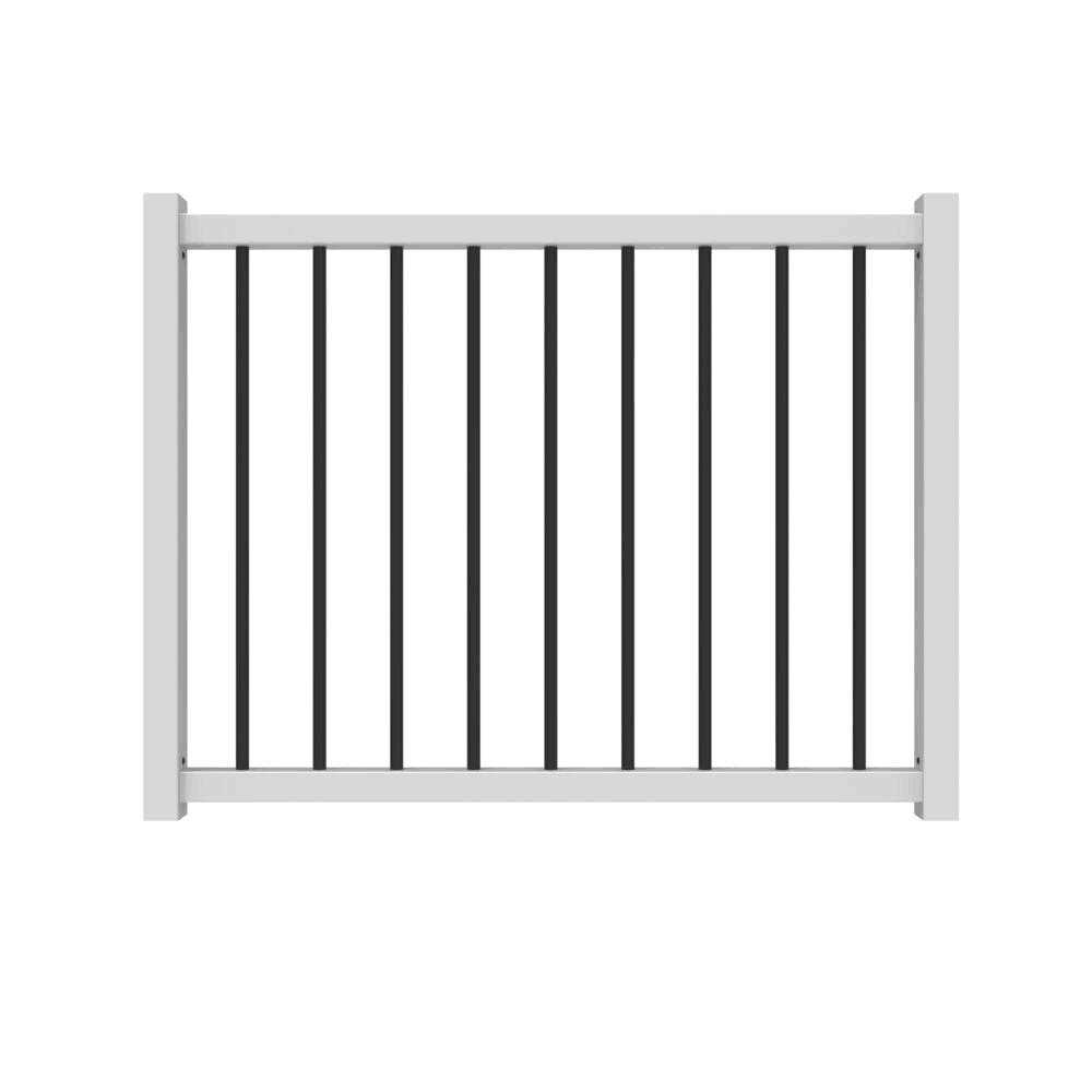 Veranda 3/4 in. x 8 ft. White PVC Reversible Trim - Zenithce