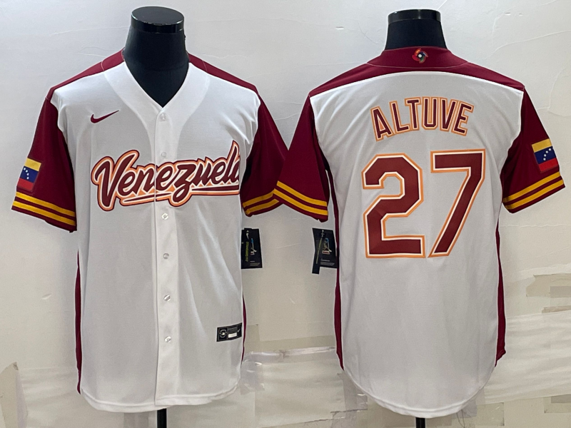 Venezuela #27 José Altuve 2023 White World Classic Stitched Jersey - Zenithce