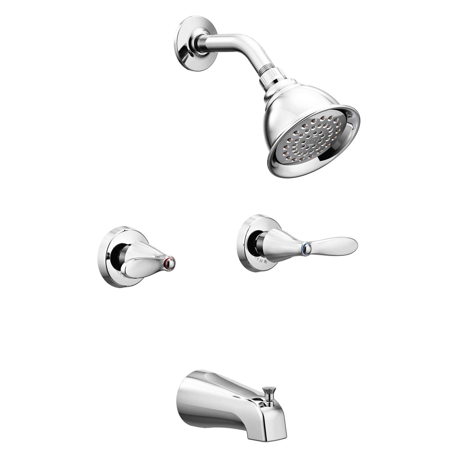 Moen Adler 1-Handle Chrome Tub and Shower Faucet - Zenithce