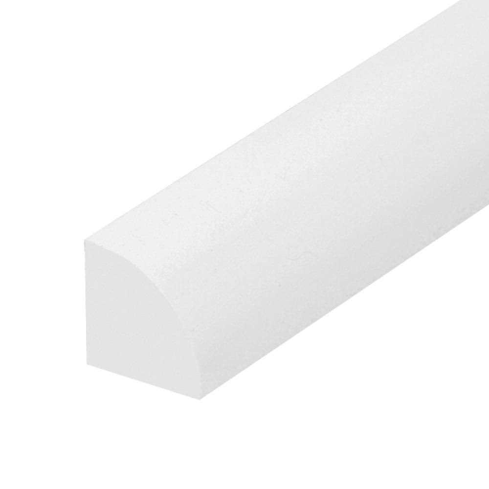 Royal Building Products 2599 11/16 in. x 1-5/8 in. x 8 ft. Primed White PVC Shingle Moulding - Zenithce