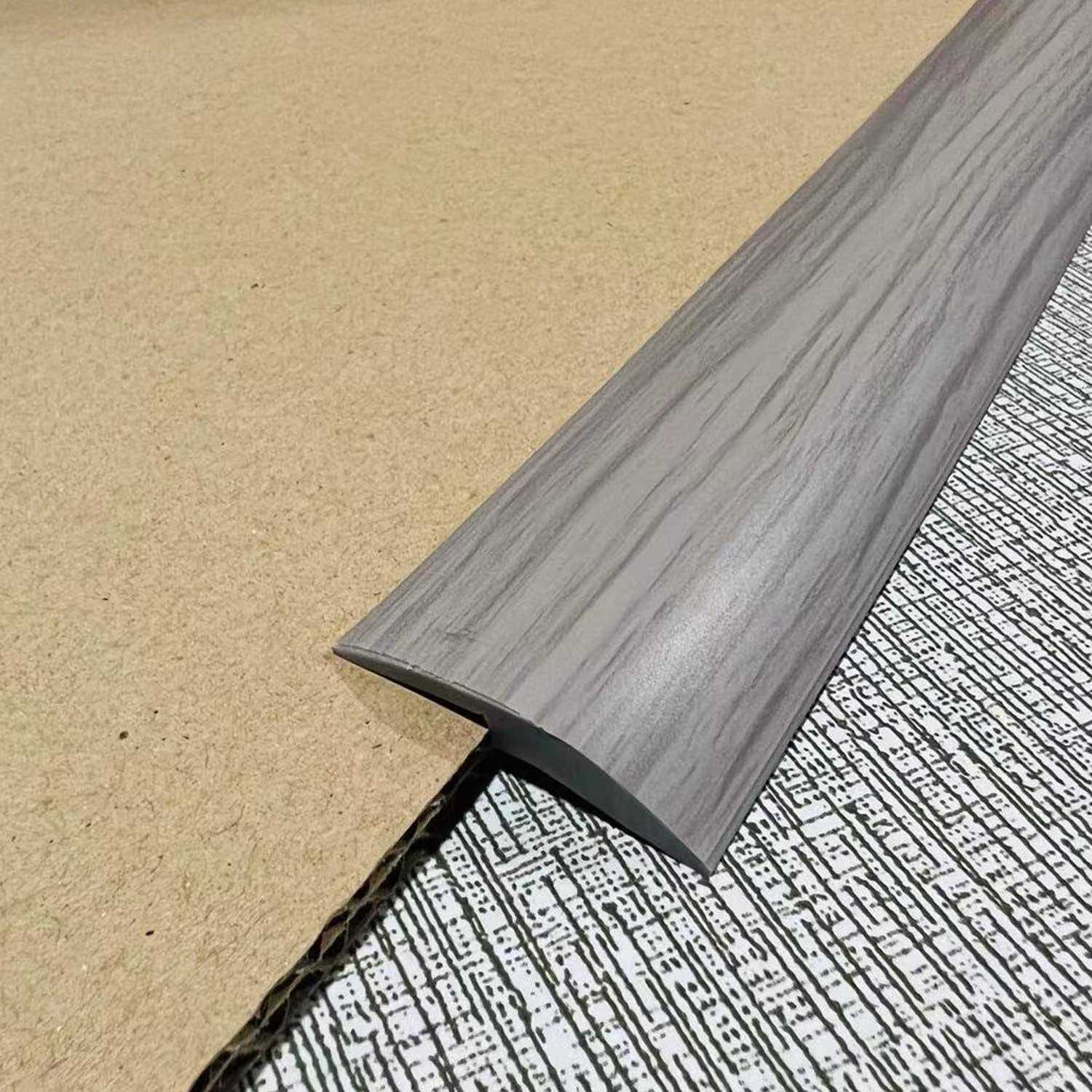 DAILISEN Vinyl Self Adhesive Overlap Threshold Reducer,Flooring Tile Laminate Border Transition Strip,Flat Carpet Rug Edging Strips - Zenithce