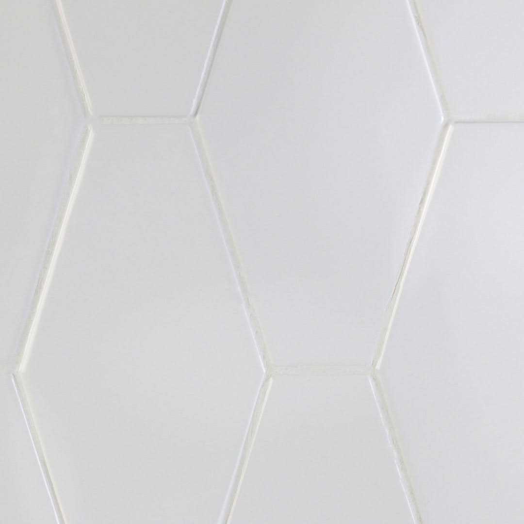 Ivy Hill Tile Birmingham Hexagon 4 in. x 8 in. Polished Ceramic Subway Tile - Zenithce