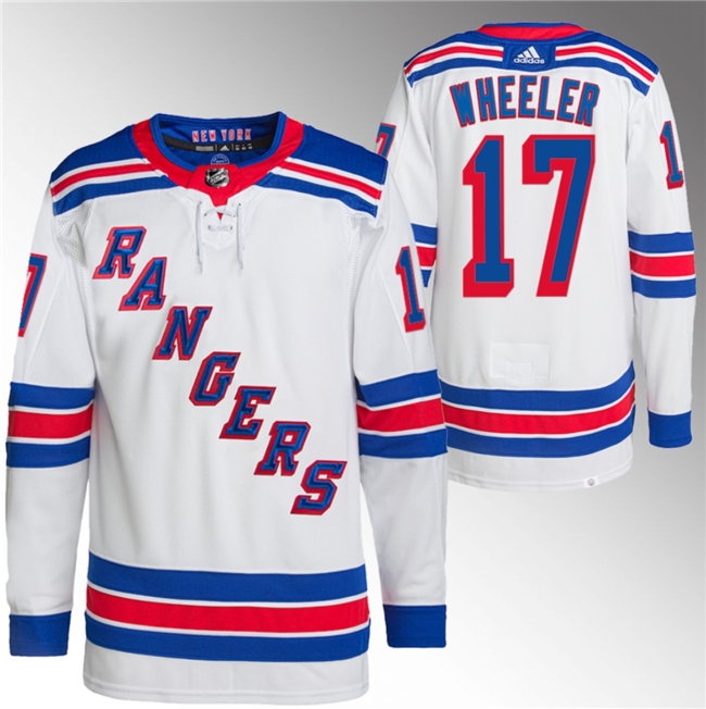New York Rangers #17 Blake Wheeler White Stitched Jersey - Zenithce