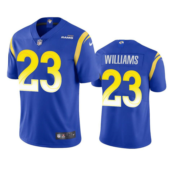 Los Angeles Rams #23 Kyren Williams Royal Vapor Untouchable Limited Stitched Football Jersey - Zenithce