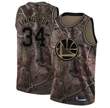 Golden State Warriors #34 Shaun Livingston Camo Swingman Realtree Collection Jersey - Zenithce