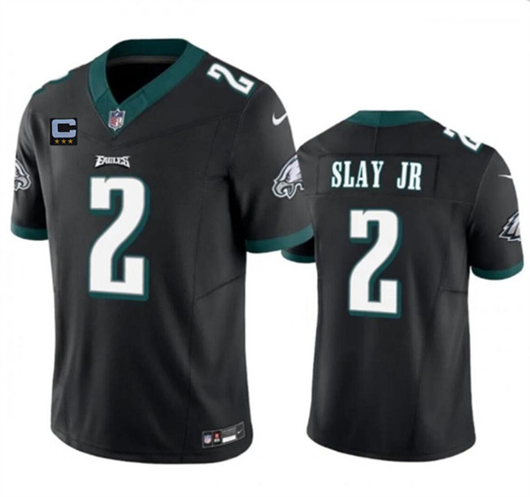 Philadelphia Eagles #2 Darius Slay JR Black 2024 F.U.S.E. With 3-Star C Patch Vapor Untouchable Limited Stitched Jersey - Zenithce
