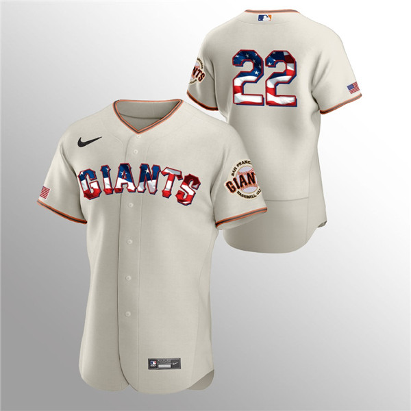 San Francisco Giants Cream #22 Will Clark 2020 Stars Stripes Flex Base Stitched Jersey - Zenithce