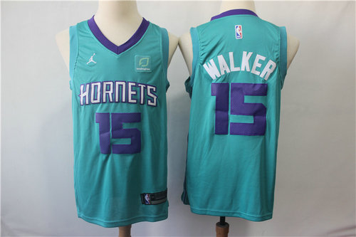 Hornets 15 Kemba Walker Teal Jordan Swingman Jersey - Zenithce