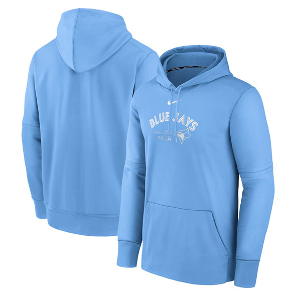 Toronto Blue Jays Powder Blue Collection Practice Performance Pullover Hoodie - Zenithce