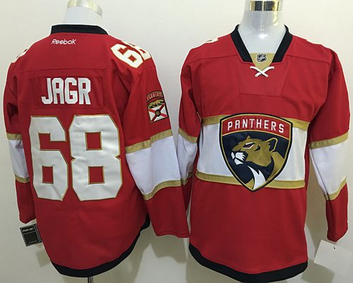 Panthers #68 Jaromir Jagr Red New Stitched Jersey - Zenithce