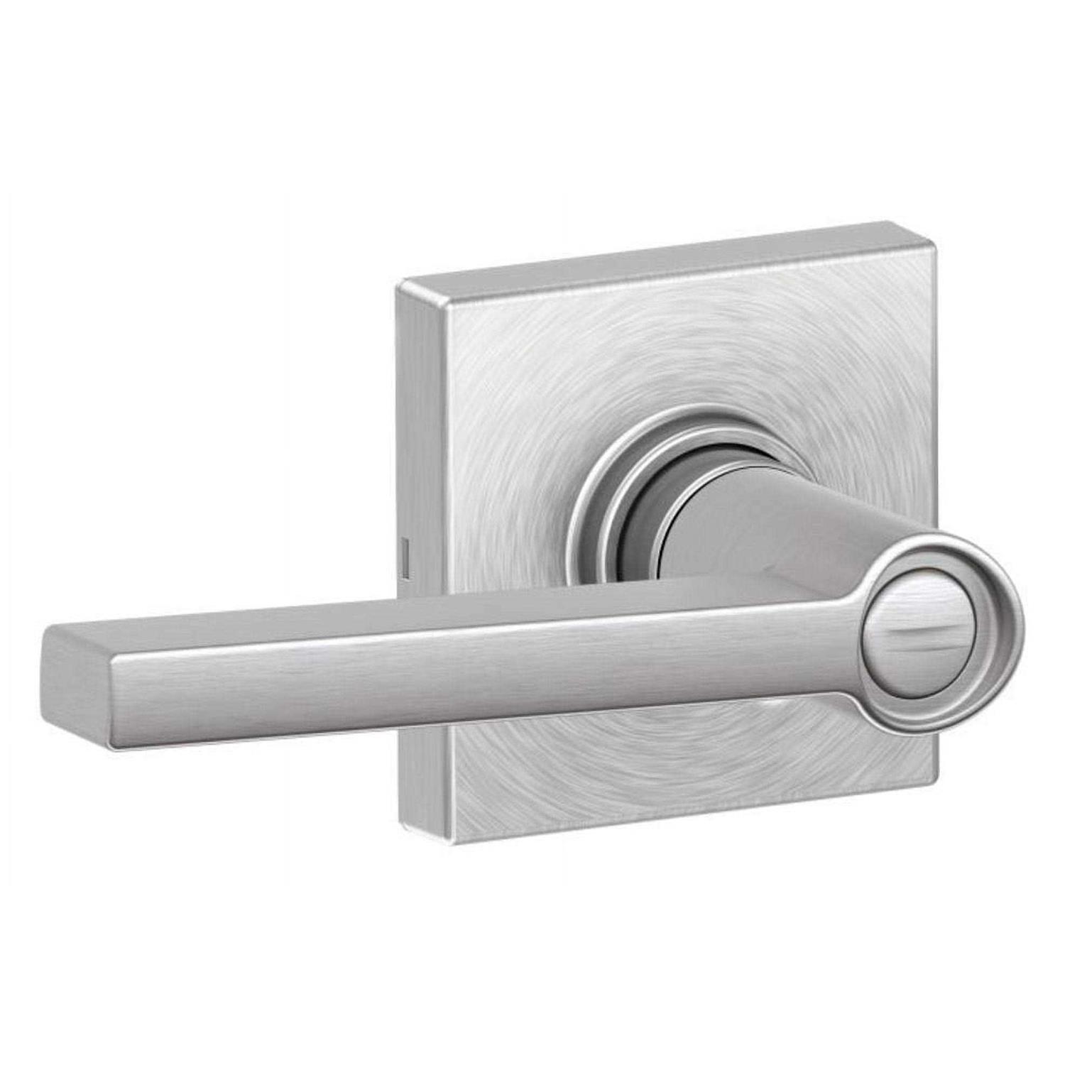 Schlage J40-SOL-COL Solstice Privacy Door Lever Set with Decorative Collins Trim - Zenithce