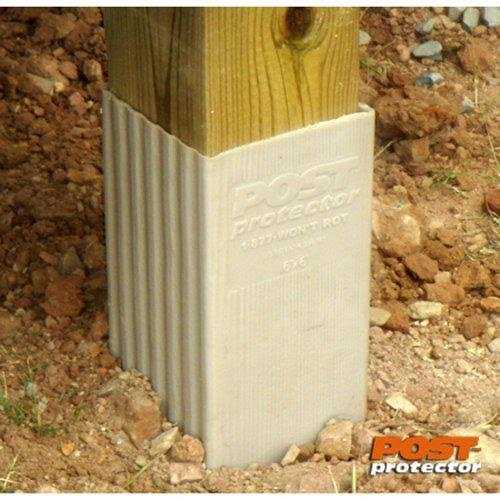 Post Protector 30 in. in-Ground Fence Post Decay Protection - Zenithce