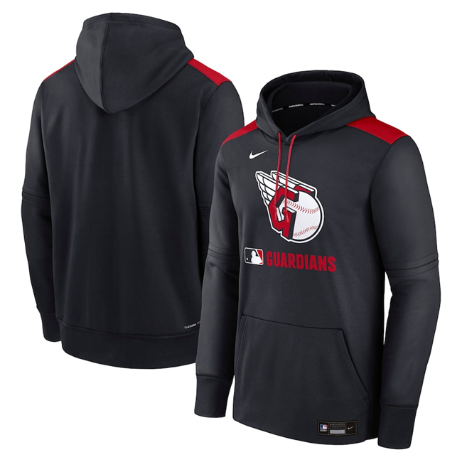 Cleveland Guardians Navy Collection Performance Pullover Hoodie - Zenithce