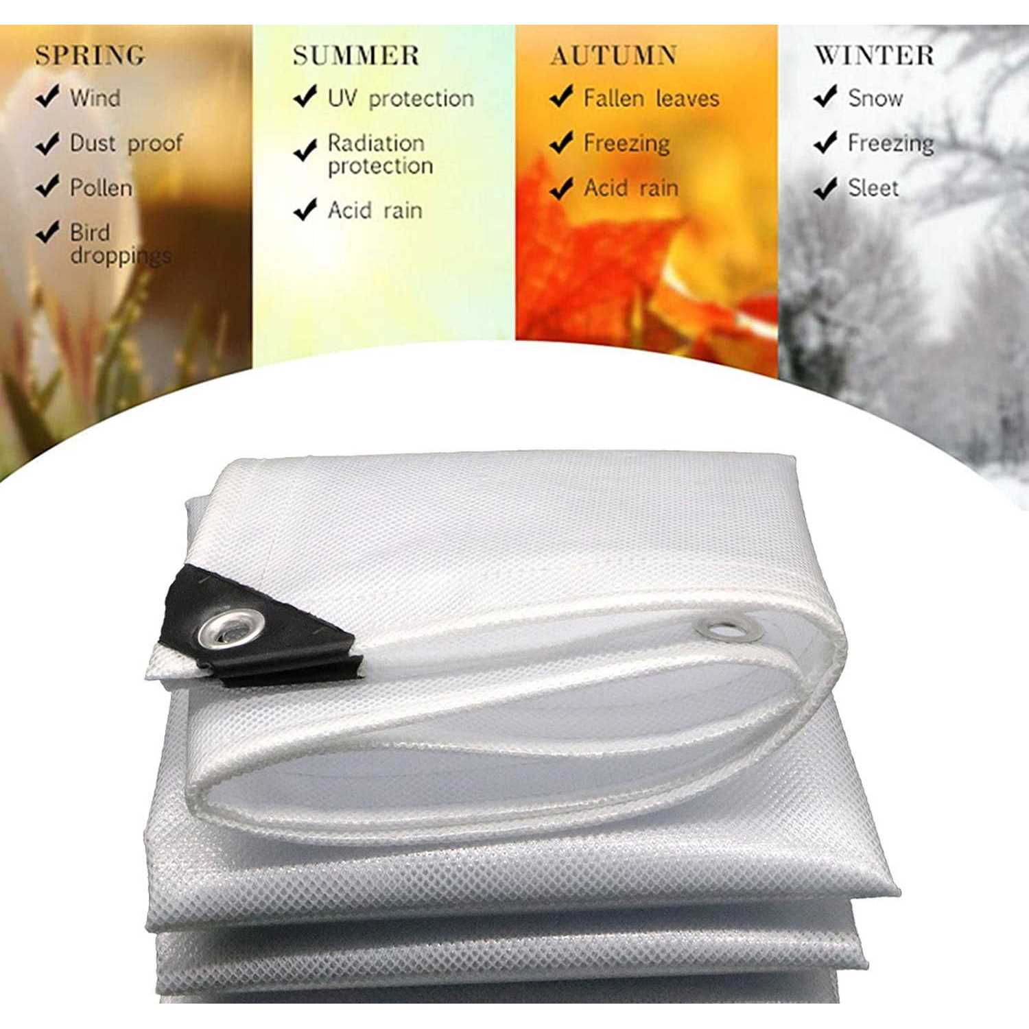 HomeABC 6′ x 10′ Clear Poly Tarp Heavy Duty - Zenithce