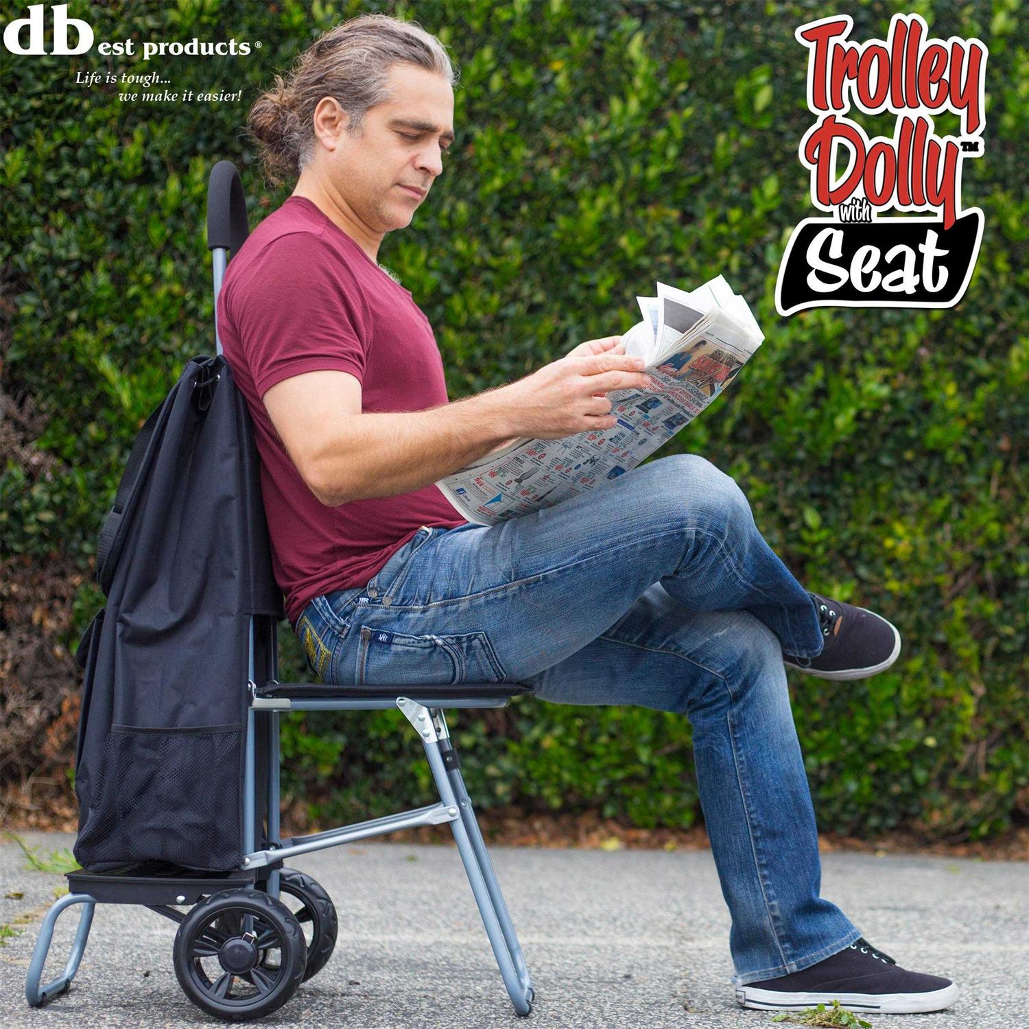 Dbest products Stair Climber Trolley Dolly Laundry Hamper - Zenithce