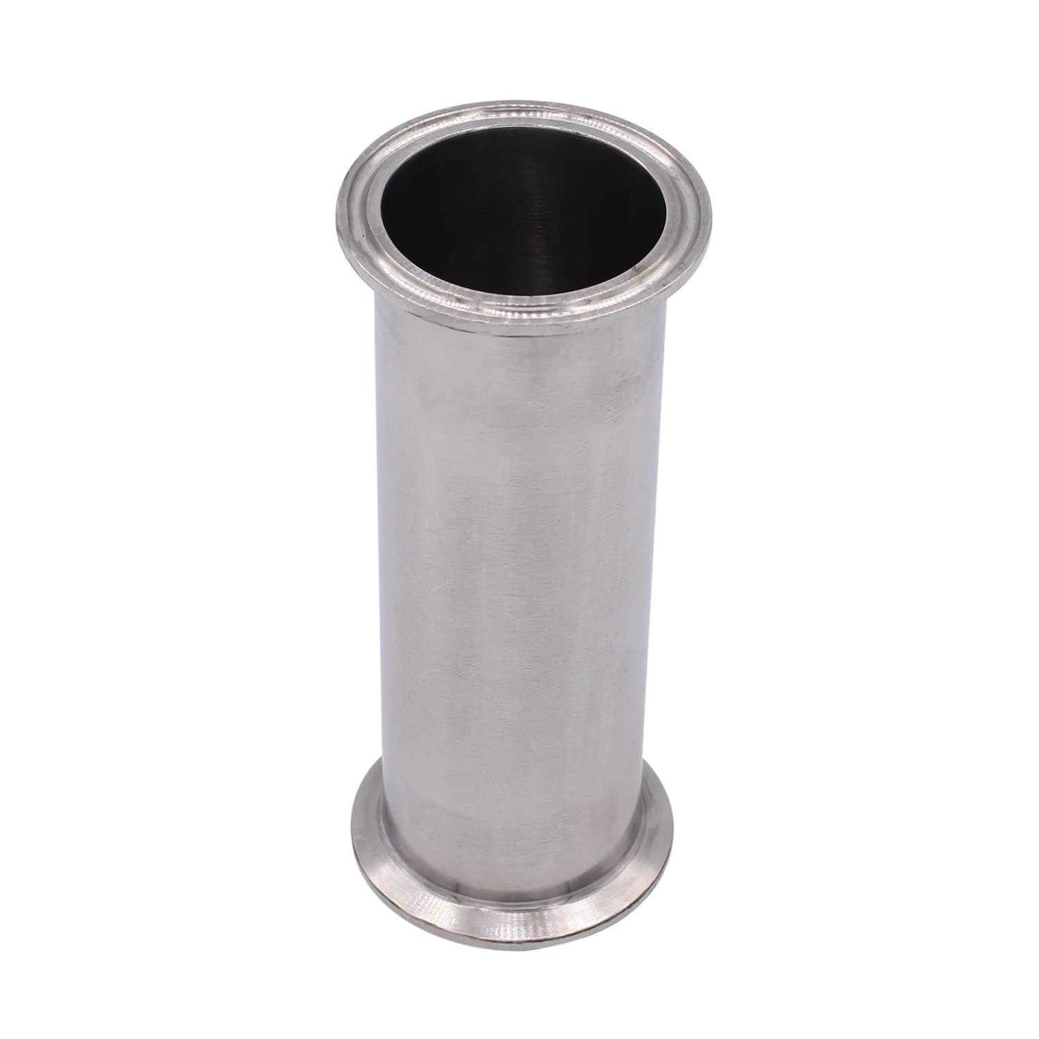 DERNORD Sanitary Spool Tube with Clamp Ends,Stainless Steel 304 Seamless Round Tubing with 1.5 inch Tri Clamp 50.5MM Ferrule Flange - Zenithce