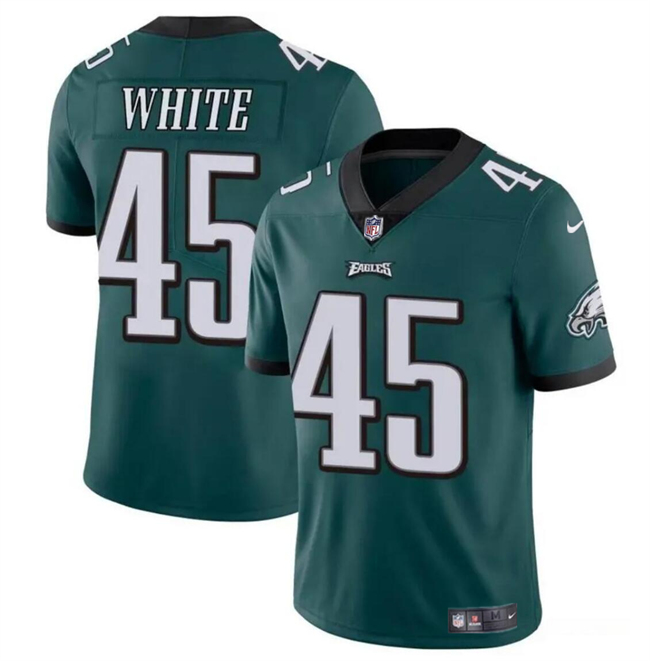 Philadelphia Eagles #45 Devin White Green Vapor Untouchable Limited Stitched Jersey - Zenithce