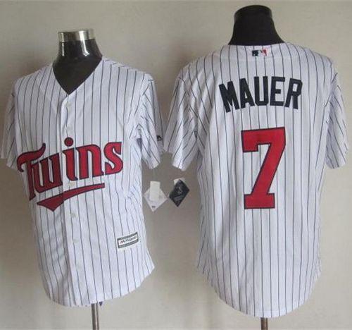 Twins #7 Joe Mauer White New Cool Base Stitched Jersey - Zenithce