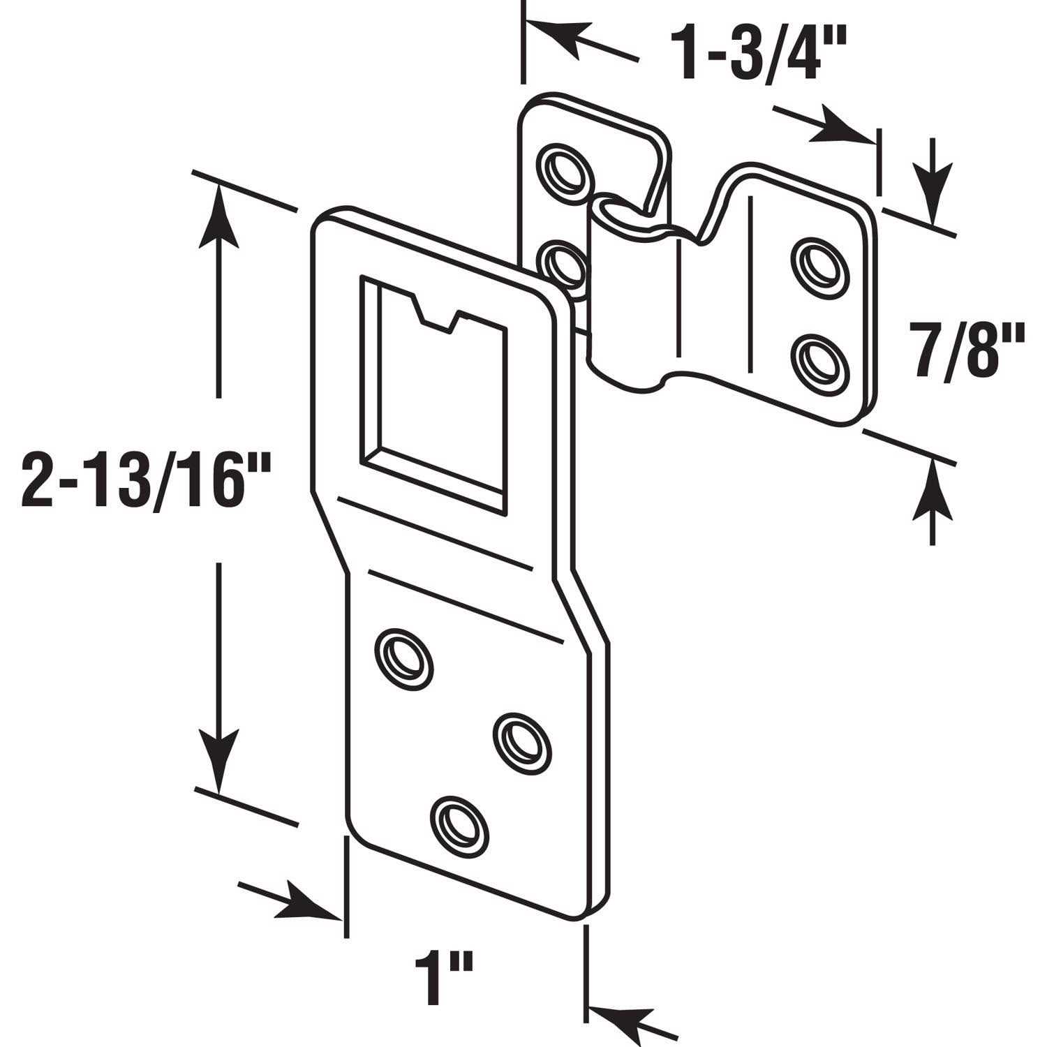 Prime-Line Guide Door WARDROBE16451 - Zenithce