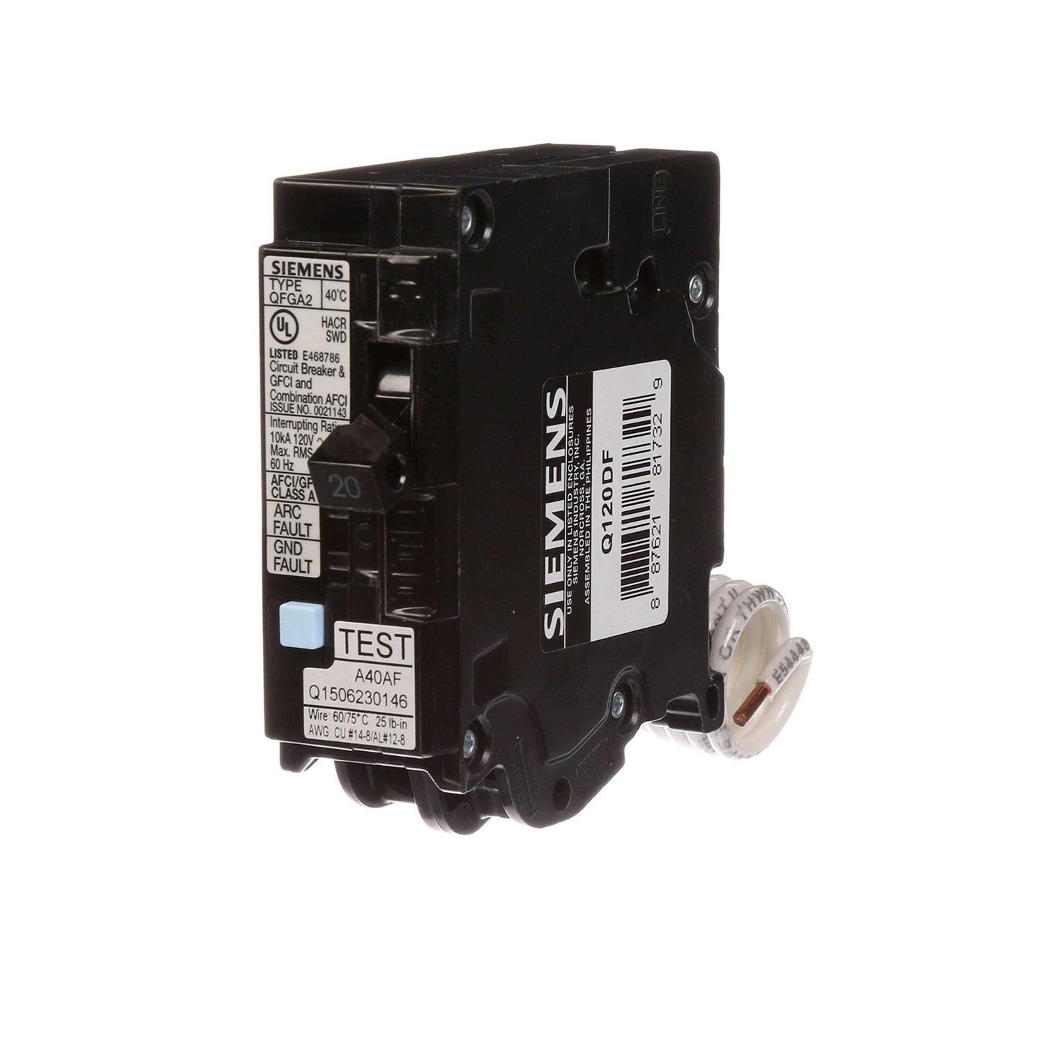Siemens Q120 Single Pole Circuit Breaker - Zenithce