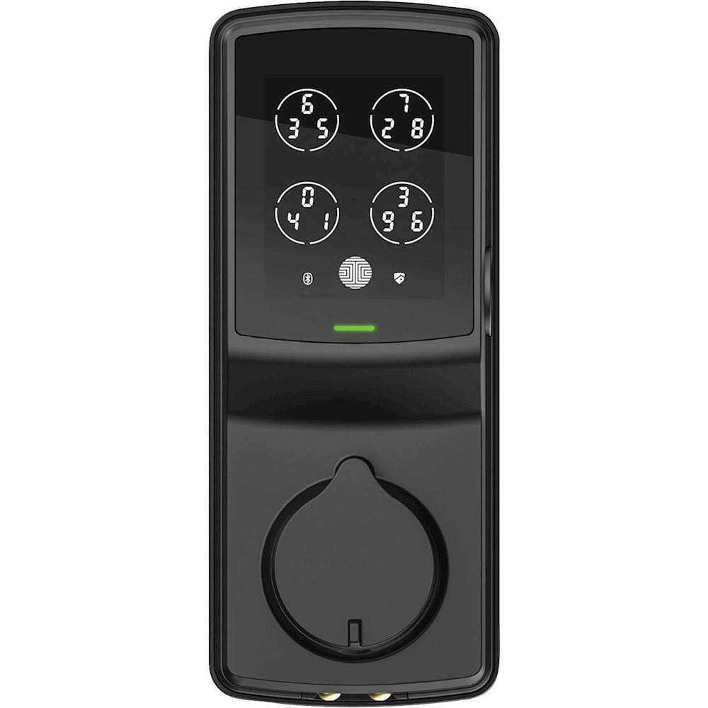 Lockly Flex Touch Satin Nickel Single-Cylinder Bluetooth Mobile App Controlled Deadbolt Lock with Biometric 3D Fingerprint - Zenithce