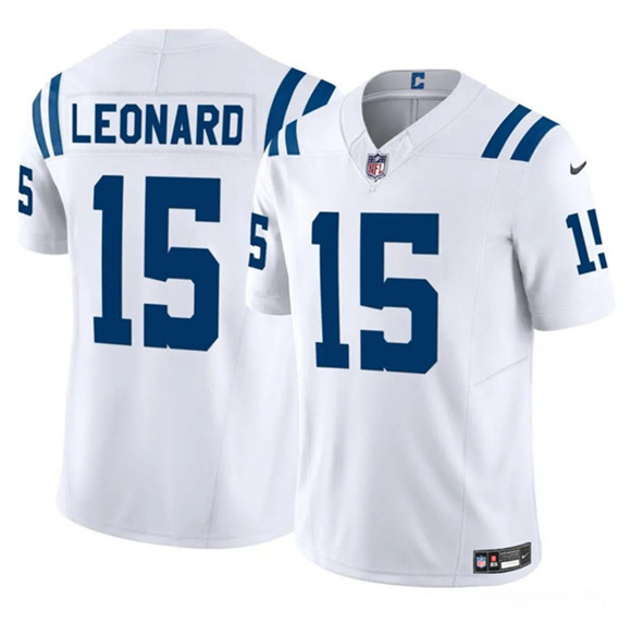 Indianapolis Colts #15 Riley Leonard White 2025 F.U.S.E. Vapor Limited Football Stitched Jersey - Zenithce