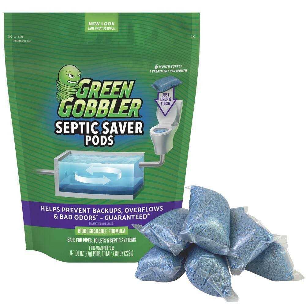 Green Gobbler Septic Saver Septic Tank Treatment Packets - Zenithce