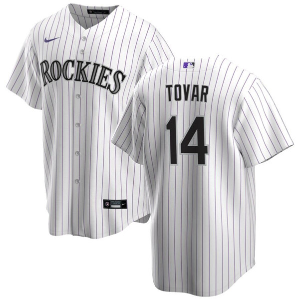 Colorado Rockies #14 Ezequiel Tovar White Cool Base Stitched Jersey - Zenithce