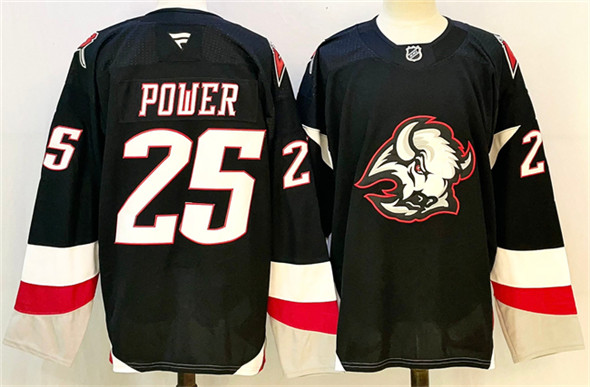 Buffalo Sabres #25 Owen Power Black 2024-25 Alternate Stitched Jersey - Zenithce