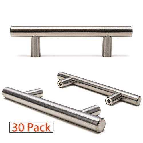 Ravinte 30 Pack 5 Inch Kitchen Square Cabinet Handles Matte Black Cabinet Pulls - Zenithce