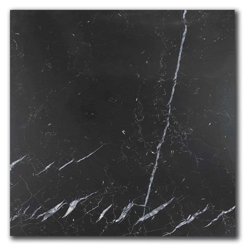 Nero Marquina Black Marble Tile Honed - Zenithce