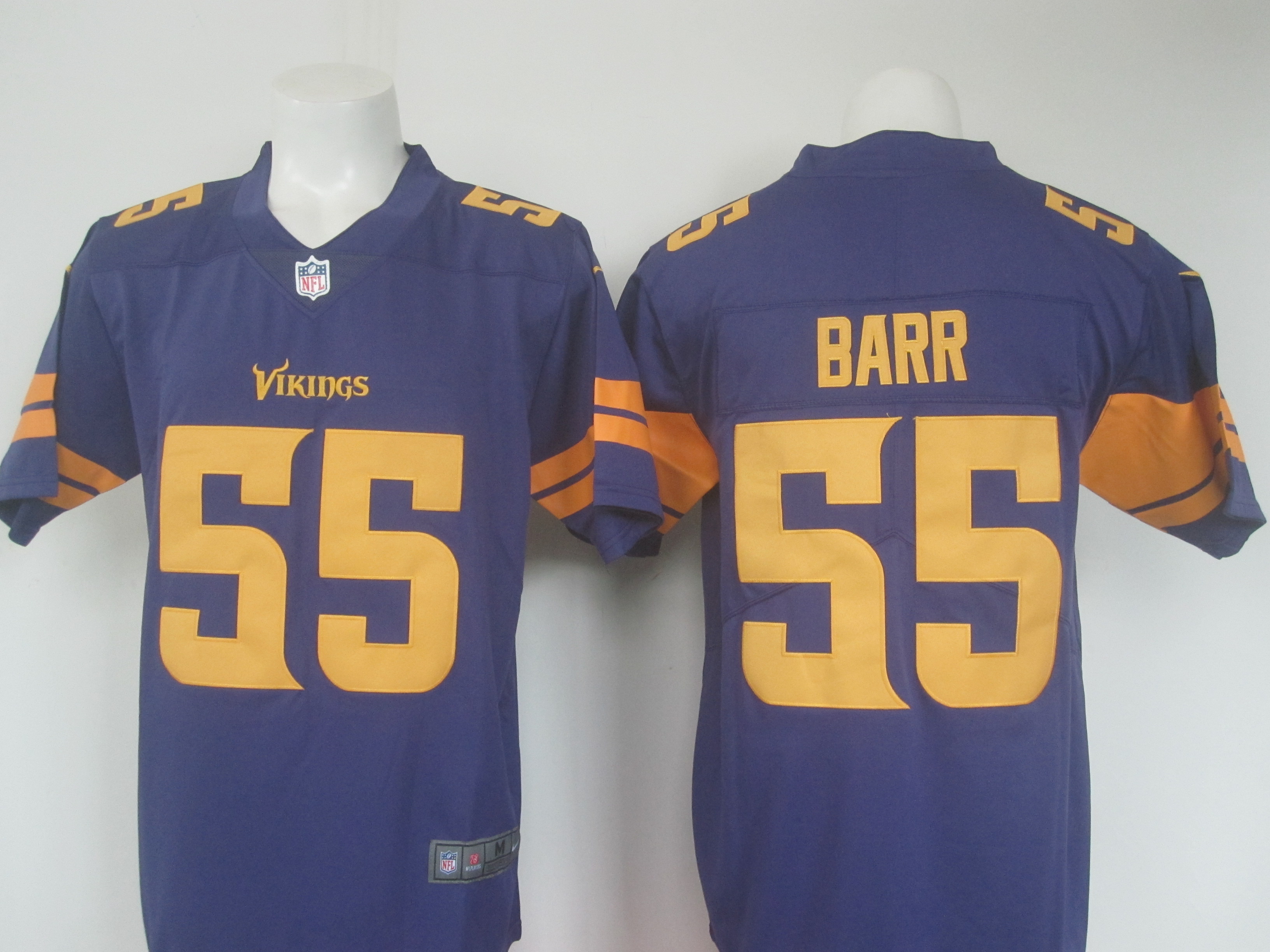 Minnesota Vikings #55 Anthony Barr Purple Limited Rush Stitched Nike Jersey - Zenithce