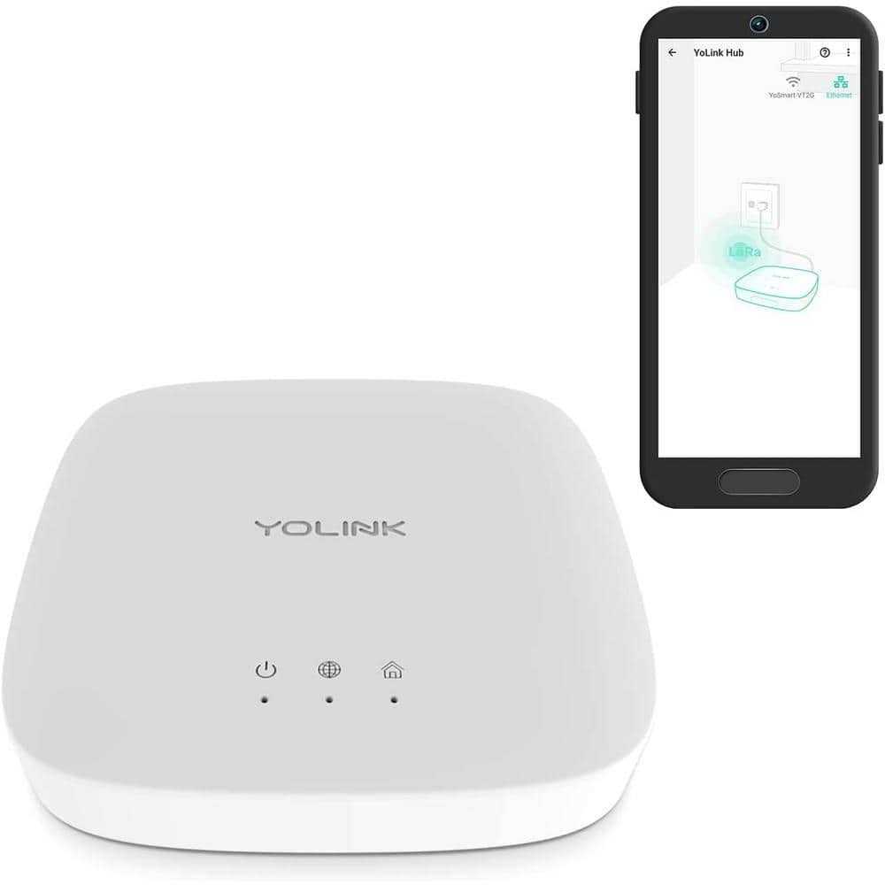YoLink Hub Central Controller Only for YoLink Devices 1/4 Mile Worlds Longest Range Smart Hub LoRa Enabled Smart Home Automat - Zenithce