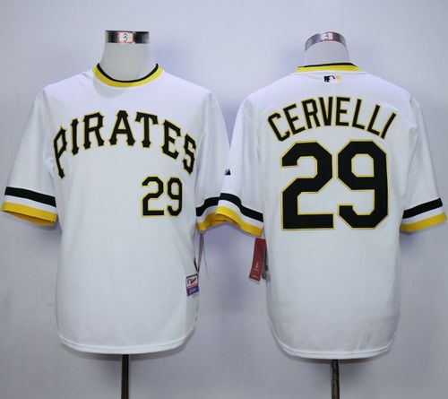 Pirates #29 Francisco Cervelli White Alternate 2 Cool Base Stitched Jersey - Zenithce