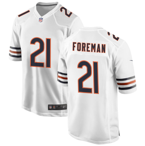 Chicago Bears #21 D'Onta Foreman White Stitched Game Jersey - Zenithce