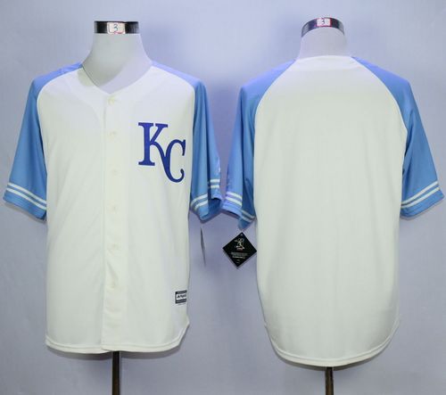 Royals Blank Cream Exclusive Vintage Stitched Jersey - Zenithce