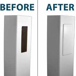 Weatherables Trident 10 in. Black Nylon Polymer Pool Safety Gate Latch - Zenithce