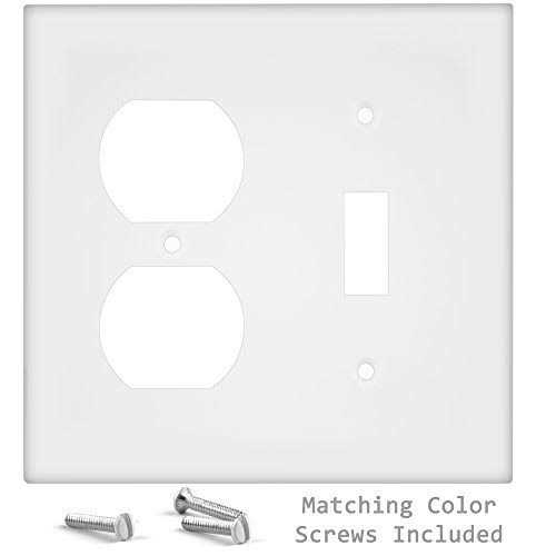 Enerlites 2-Gang Decorator/GFCI Outlet Wall Plate 8832 - Zenithce